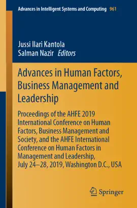Read: Book Advances in Human Factors, Business Management and Leadership