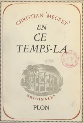 Read: En ce temps-là Book