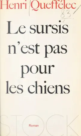 Read: Book Le sursis n'est pas pour les chiens