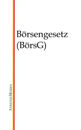 Read: Börsengesetz (BörsG) Book