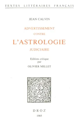Read: Advertissement contre l'astrologie judiciaire Book