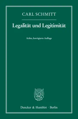 Read: Legalität und Legitimität. Book