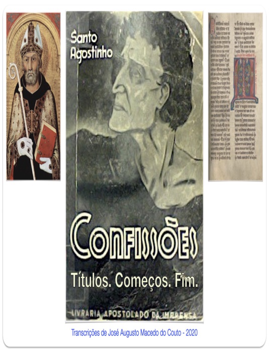 CONFISSÕES. Santo Agostinho