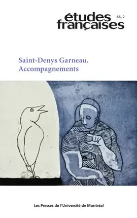 Read: Études françaises. Volume 48, numéro 2, Book 2012