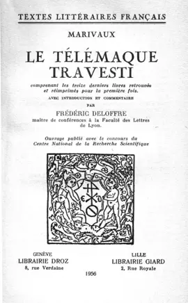Read: Le Télémaque travesti Book