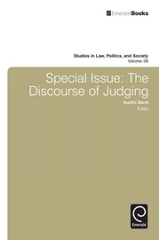 Special Issue: The Discourse of Judging - Austin Sarat