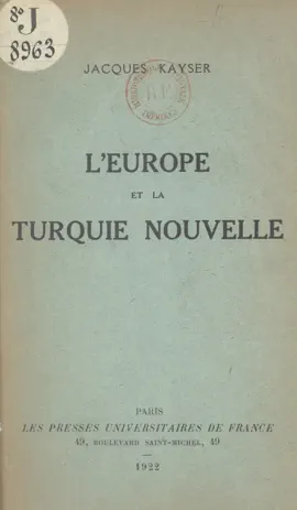 Read: L'Europe et la Turquie Book nouvelle