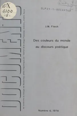Read: Des couleurs du monde Book au discours poétique de leurs qualités