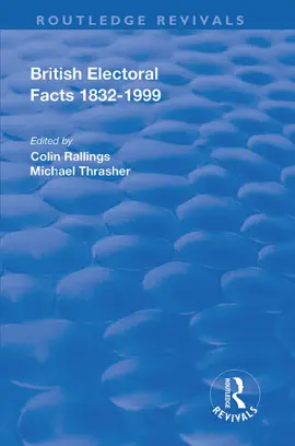 Read: British Electoral Facts, Book 1832-1999