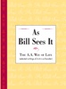Book As Bill Sees It