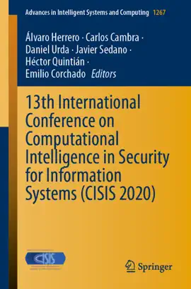 Read: 13th International Conference on Computational Intelligence Book in Security for Information Systems (CISIS 2020)