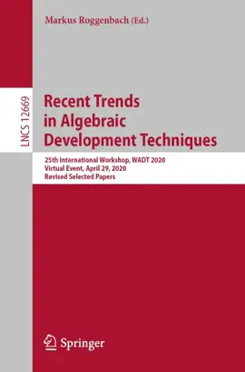 Read: Book Recent Trends in Algebraic Development Techniques