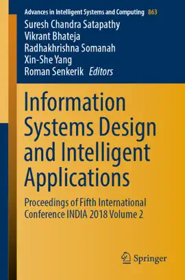 Read: Book Information Systems Design and Intelligent Applications