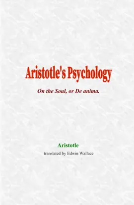 Read: Aristotle's Psychology Book
