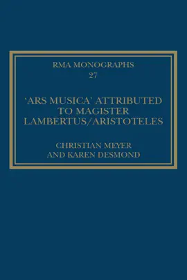 Read: The 'Ars musica' Attributed Book to Magister Lambertus/Aristoteles