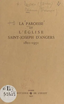 Read: La paroisse et Book l'église Saint-Joseph d'Angers, 1801-1951