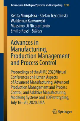 Read: Book Advances in Manufacturing, Production Management and Process Control