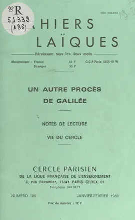 Read: Un autre procès Book de Galilée