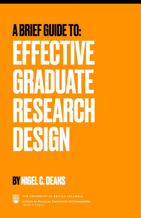 Effective Graduate Research Design