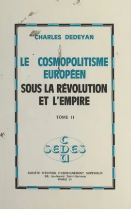 Read: Le cosmopolitisme européen sous la Révolution et l'Empire Book (2)