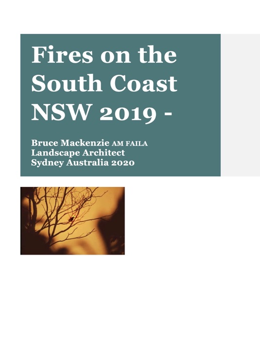 Fires on the South Coast  NSW 2019 -