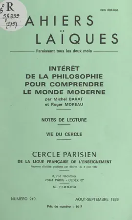 Read: Intérêt de la philosophie pour comprendre le monde Book moderne