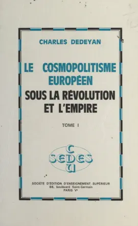 Read: Le cosmopolitisme européen sous la Révolution et l'Empire (1) Book