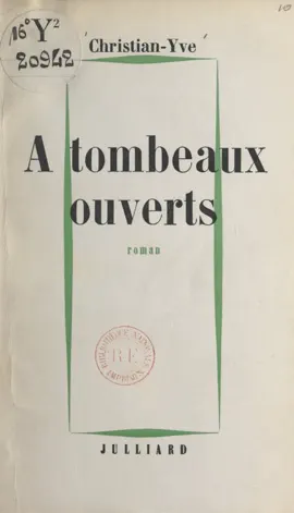 Read: À Book tombeaux ouverts