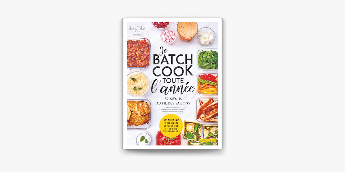 Batch cooking au Cookeo: Recettes faciles et rapides pour toute l'année  (French Edition)