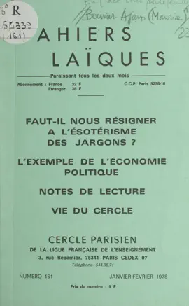 Read: Faut-il nous résigner à l'ésotérisme des jargons Book ?