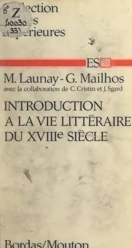 Read: Introduction à la vie littéraire Book du XVIIIe siècle