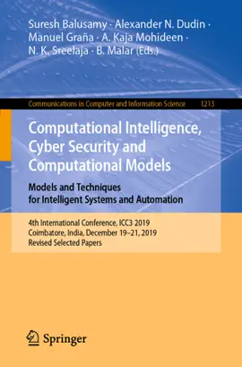 Read: Computational Intelligence, Cyber Security and Computational Models. Models and Techniques for Intelligent Systems and Book Automation