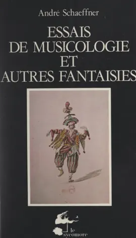 Read: Book Essais de musicologie et autres fantaisies