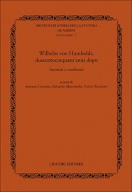 W. von Humboldt, duecentocinquant’anni dopo - Fulvio Tessitore & Edoardo Massimilla
