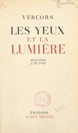 Read: Les yeux et Book la lumière