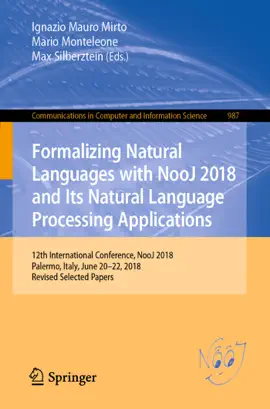 Read: Formalizing Natural Book Languages with NooJ 2018 and Its Natural Language Processing Applications