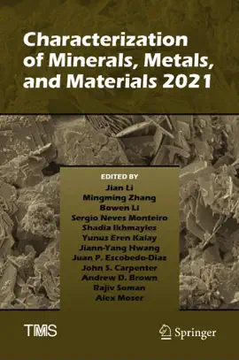 Read: Characterization Book of Minerals, Metals, and Materials 2021