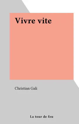 Read: Book Vivre vite