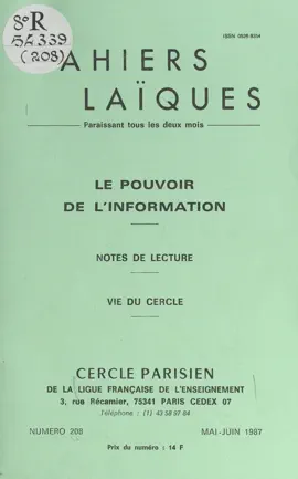 Read: Book Le pouvoir de l'information