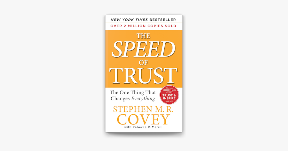 ‎The SPEED of Trust by Stephen M. R. Covey on Apple Books