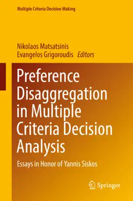 Read: Preference Disaggregation Book in Multiple Criteria Decision Analysis