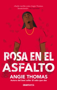 Rosa en el asfalto