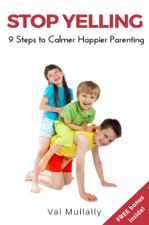 Stop Yelling: Nine Steps To Calmer Happier Parenting - Val Mullally Cover Art