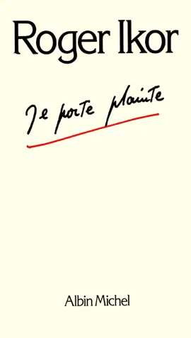 Read: Je porte Book plainte