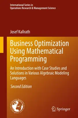 Read: Business Optimization Using Mathematical Book Programming
