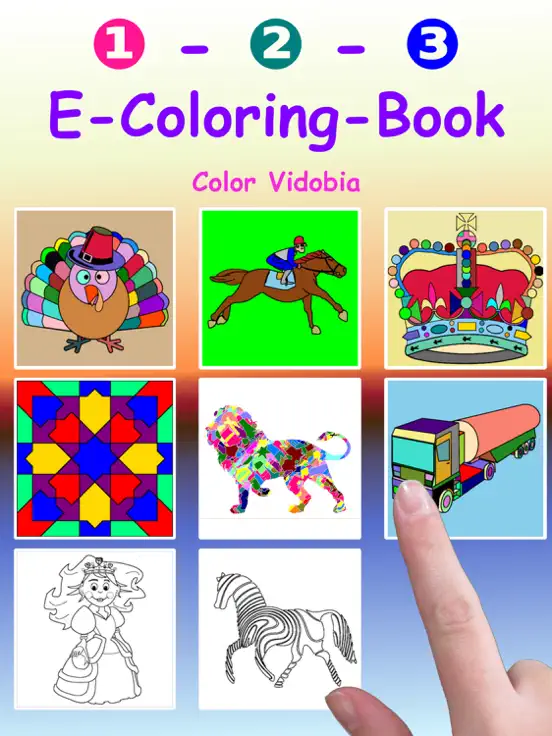1-2-3 E-Coloring-Book
