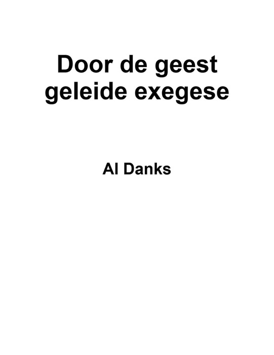Door de geest geleide exegese