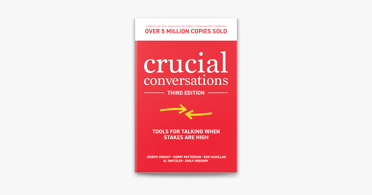 Crucial conversations tools for talking when stakes are high