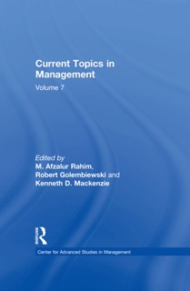 Current Topics in Management by Robert Golembiewski