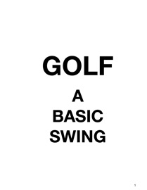 GOLF A BASIC SWING